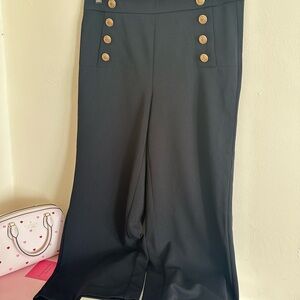 Jules & Leopold Black Trousers with Gold Accents
